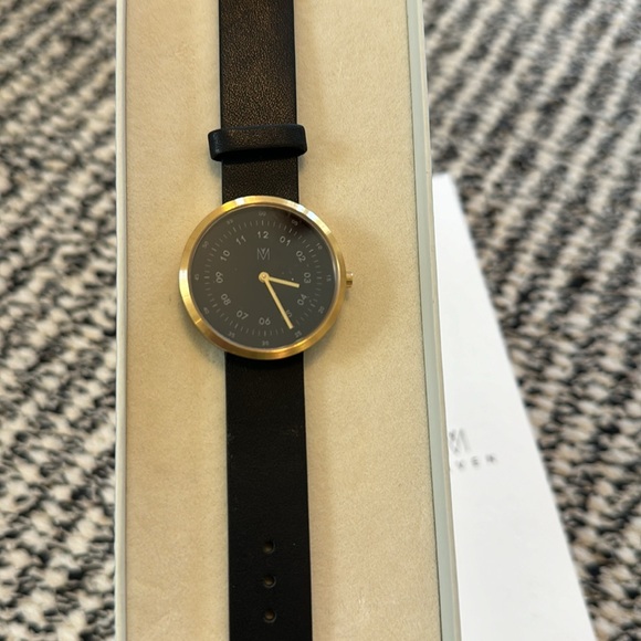 Maven Black Watch with Brass Detail - Picture 2 of 8